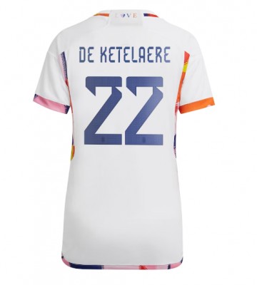 Belgien Charles De Ketelaere #22 Replika Udebanetrøje Dame VM 2022 Kortærmet